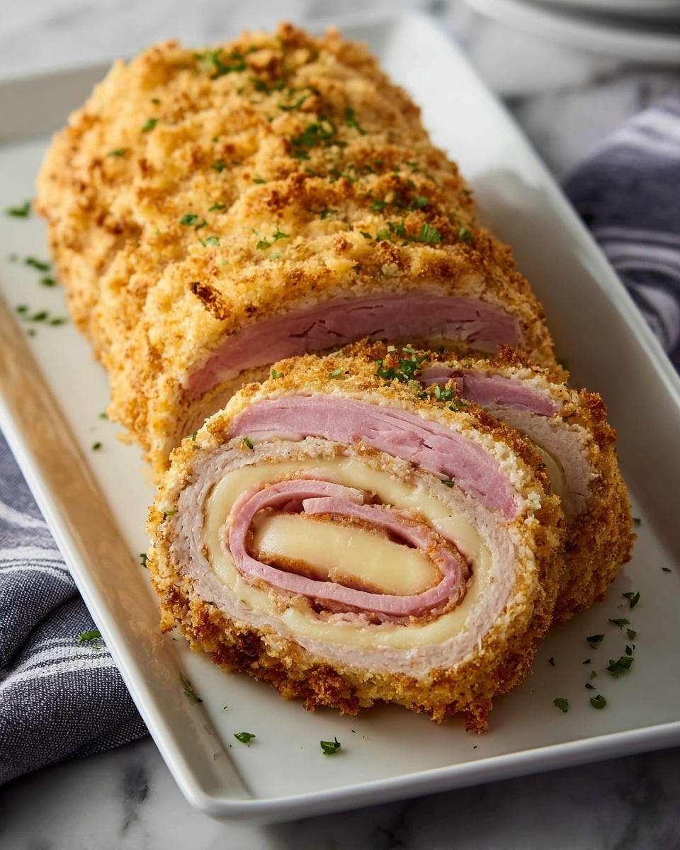 Chicken Cordon Bleu Meatloaf Recipe - Recipe Image