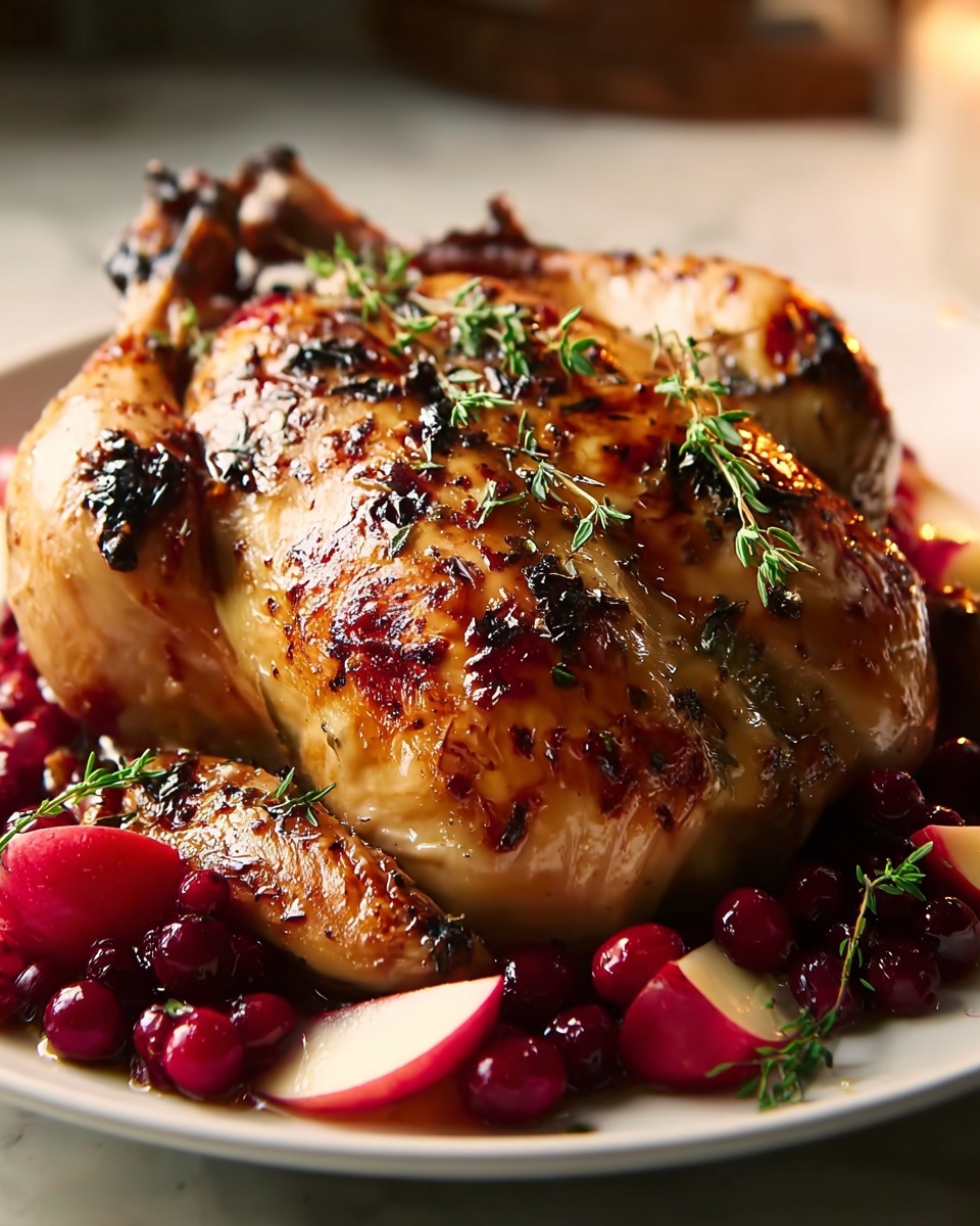 Apple & Cranberry Roasted Chicken Recipe - Recipe Image