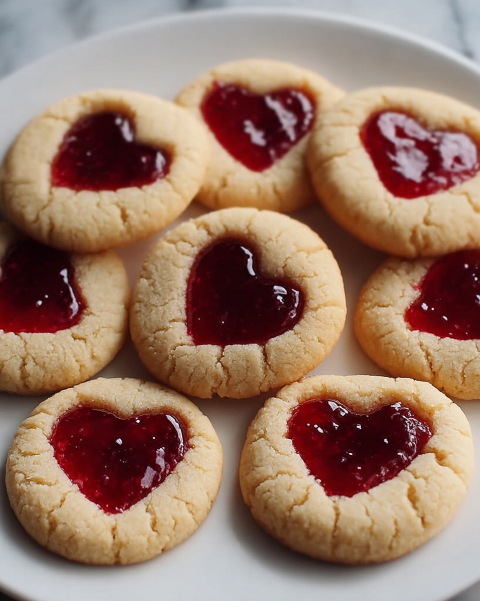 Heart Jam Cookies Recipe - Recipe Image