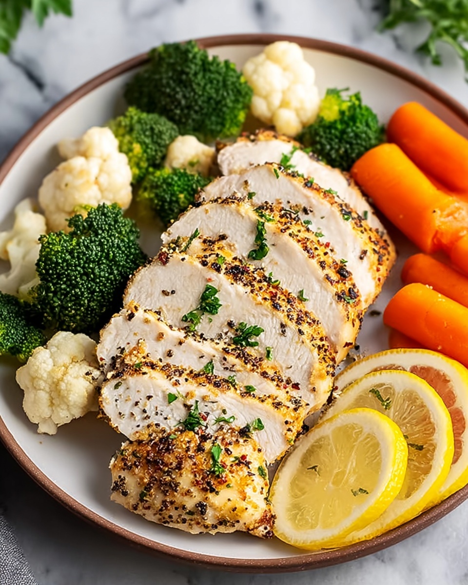 Juicy Air Fryer Lemon Herb Chicken Breast Recipe - Recipe Image