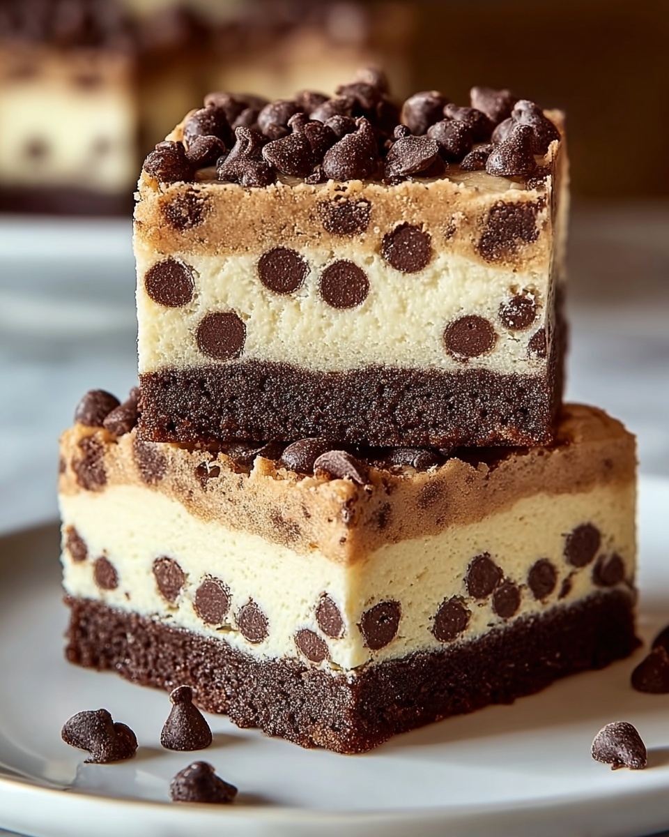 Keto Chocolate Chip Cookie Cheesecake Bars Recipe - Recipe Image