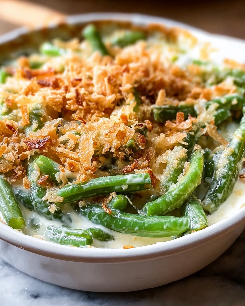 Easy Cream Cheese Green Bean Casserole Recipe - Recipe Image