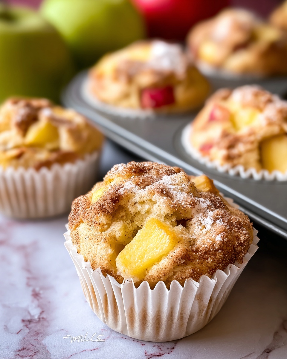 Easy Apple Sour Cream Muffins Recipe - Recipe Image