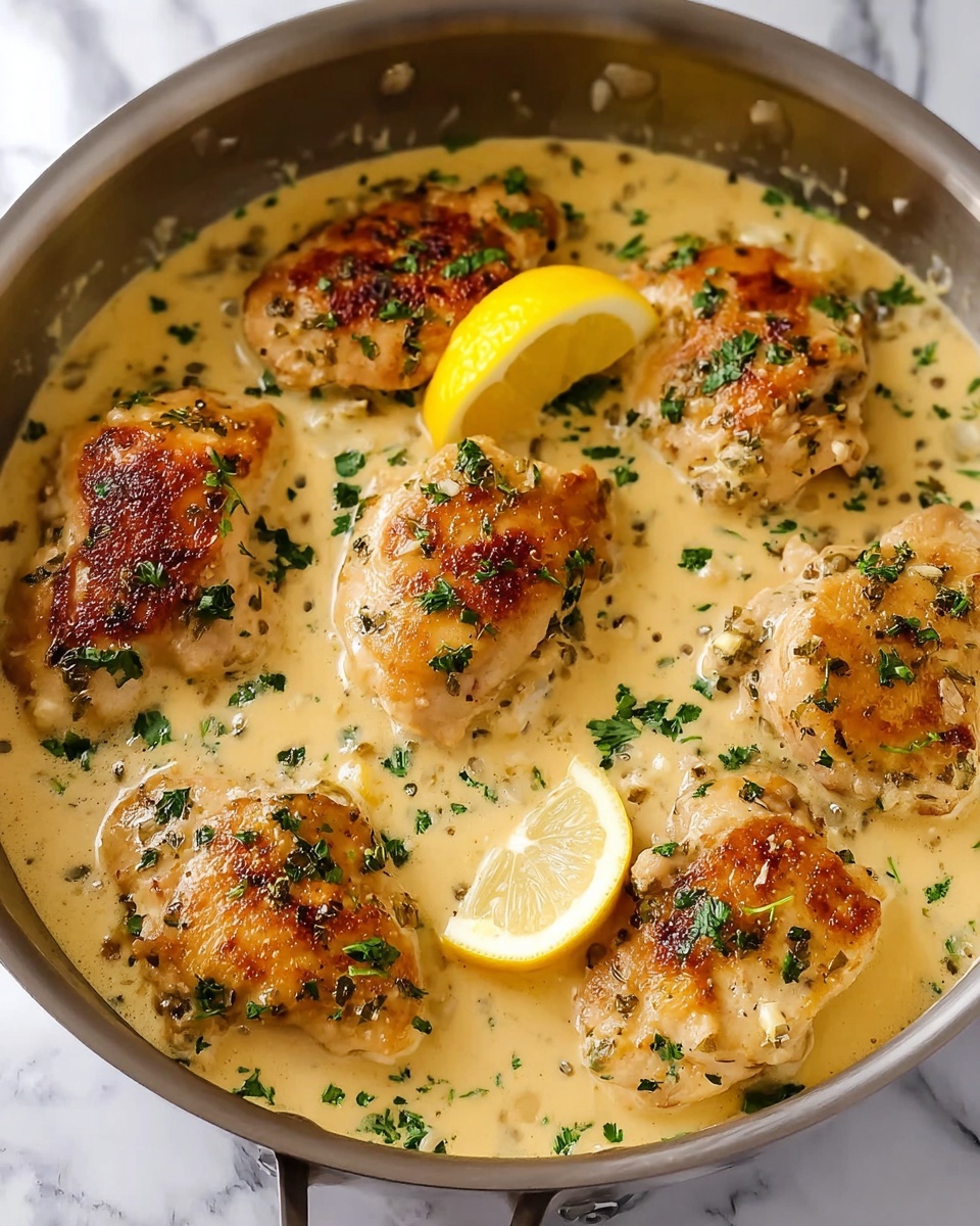 Garlic Parmesan Chicken in White Wine Cream Sauce Recipe - Recipe Image