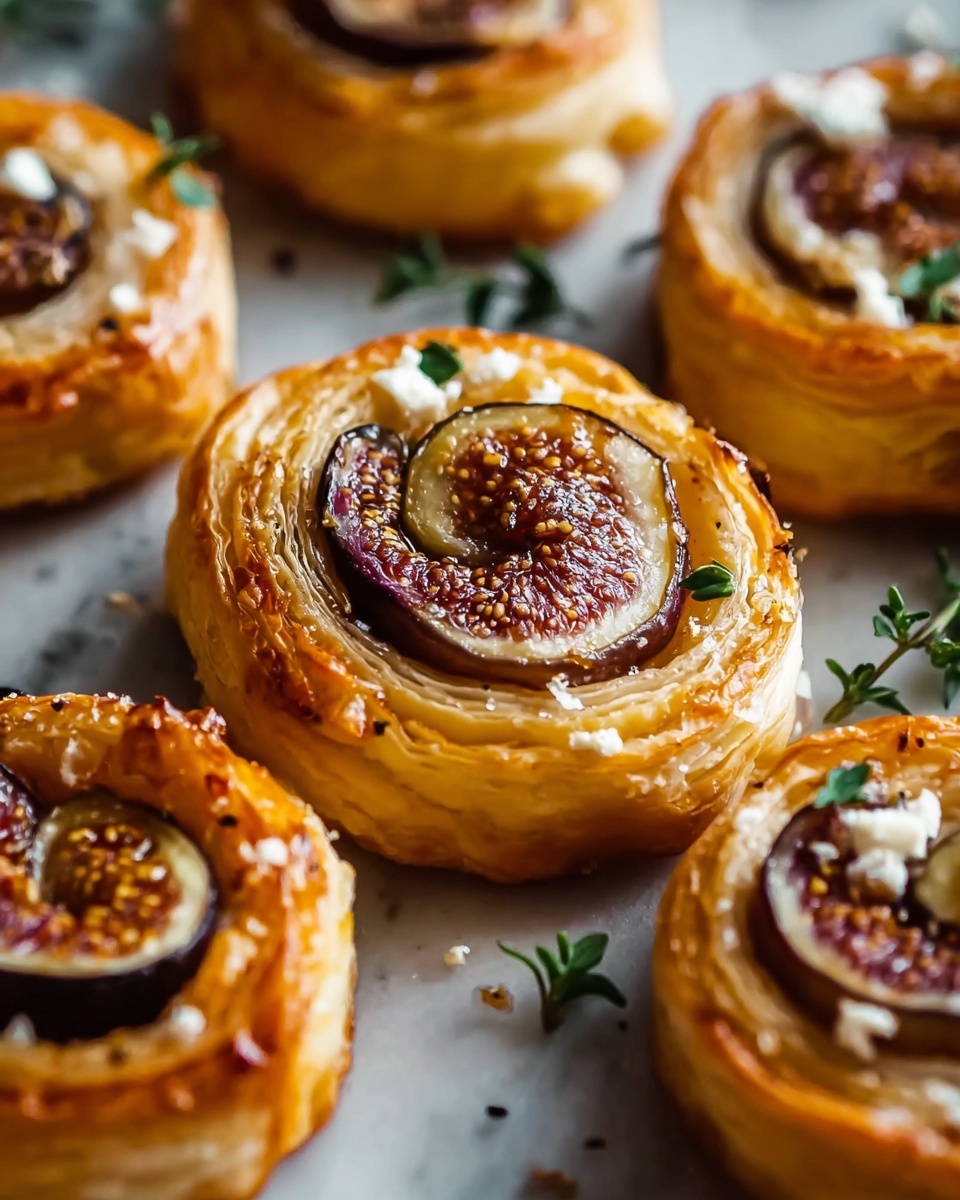 Fig and Goat Cheese Pinwheels Recipe - Recipe Image