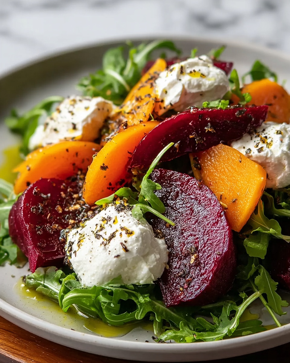 Roasted Beets and Carrots Salad with Burrata Recipe - Recipe Image