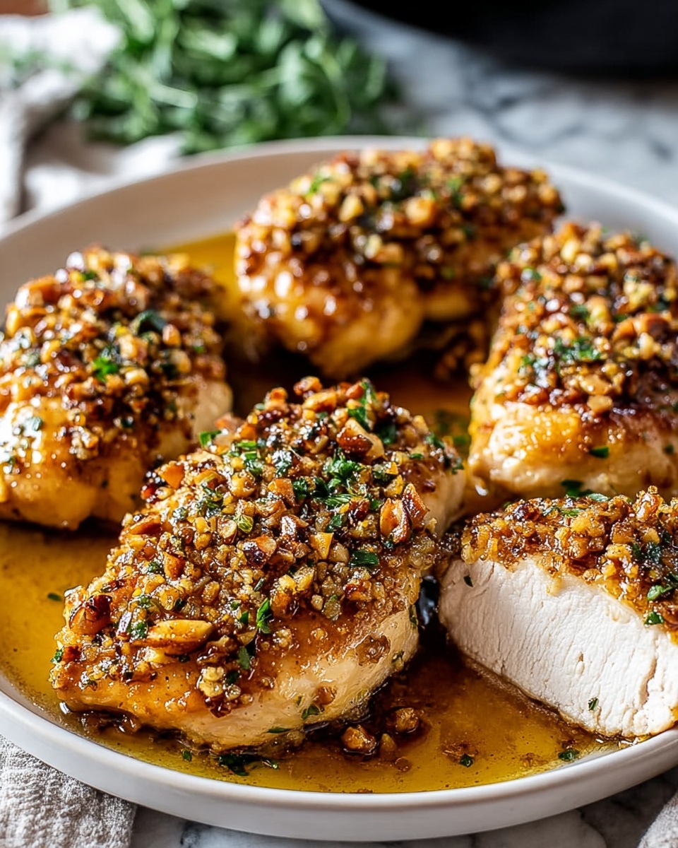 Walnut-Crusted Chicken with Honey Mustard Glaze Recipe - Recipe Image