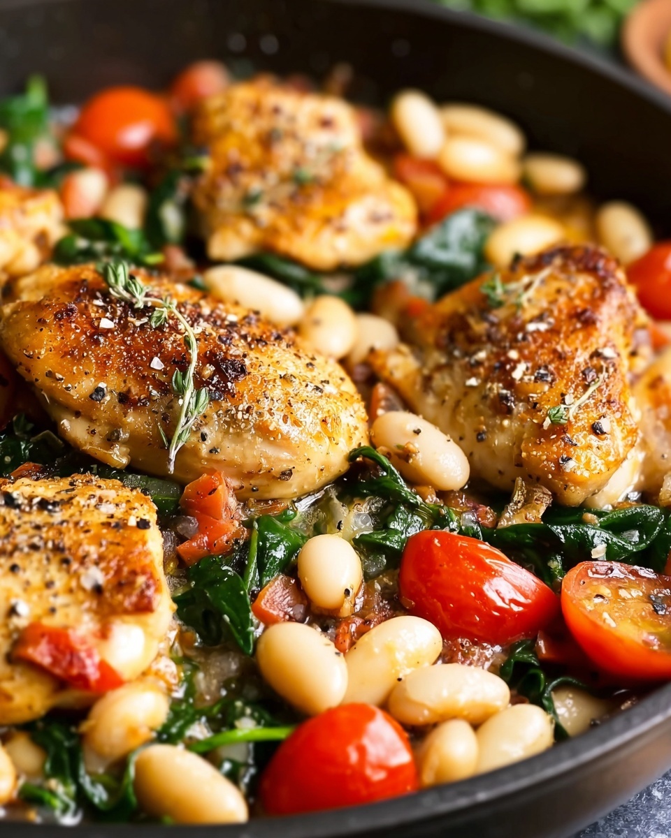 Herbed Chicken with Cannellini Beans Recipe - Recipe Image