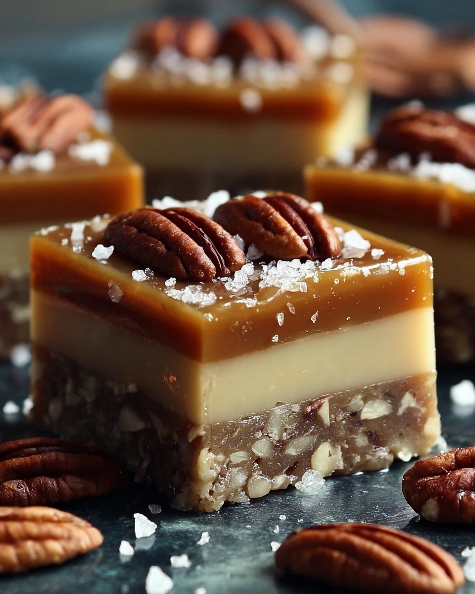 Caramel Pecan Cream Bars Recipe - Recipe Image