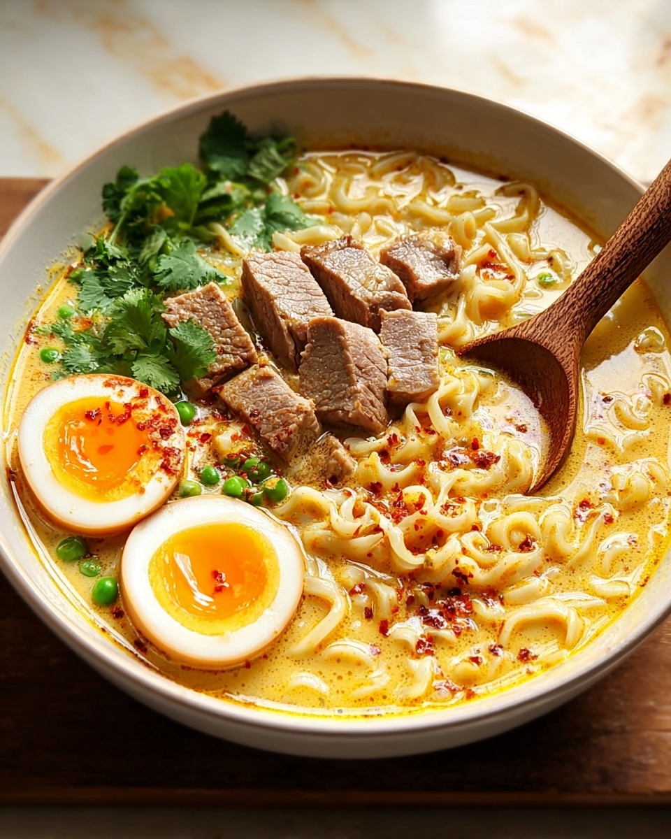 Spicy Coconut Curry Ramen Recipe - Recipe Image