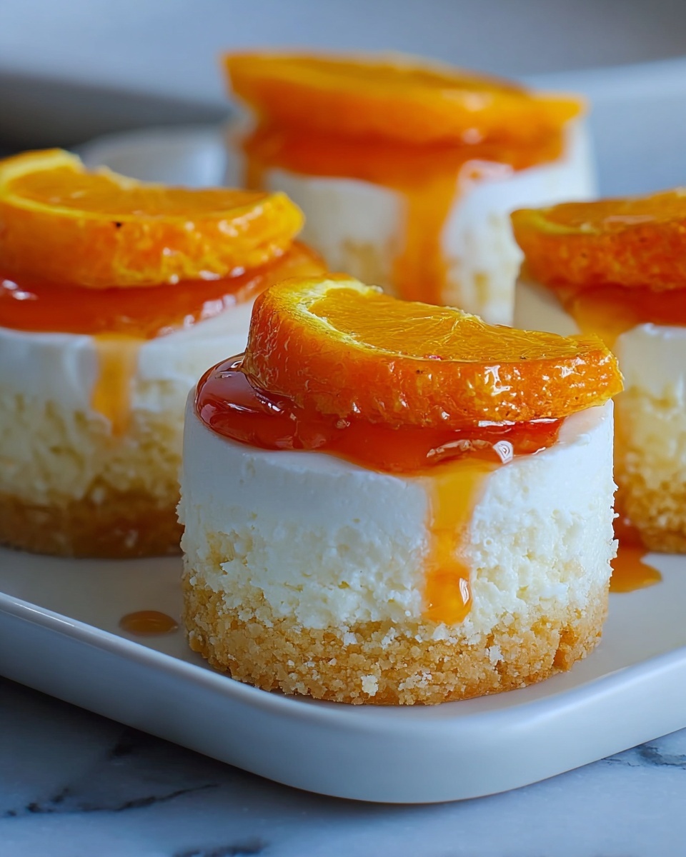 Orange Creamsicle Mini Cheesecakes Recipe - Recipe Image