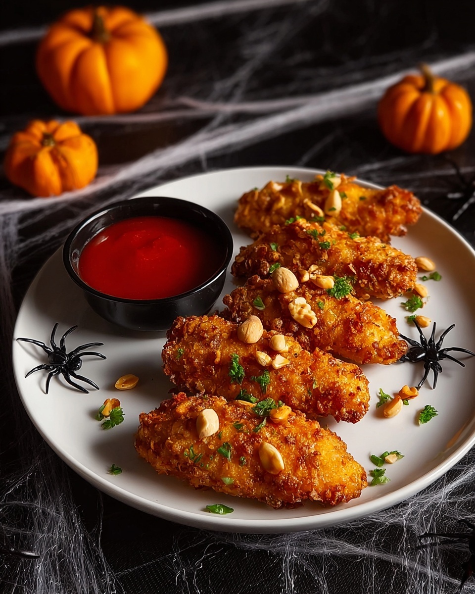 Air Fryer Witch Finger Chicken Tenders Recipe - Recipe Image