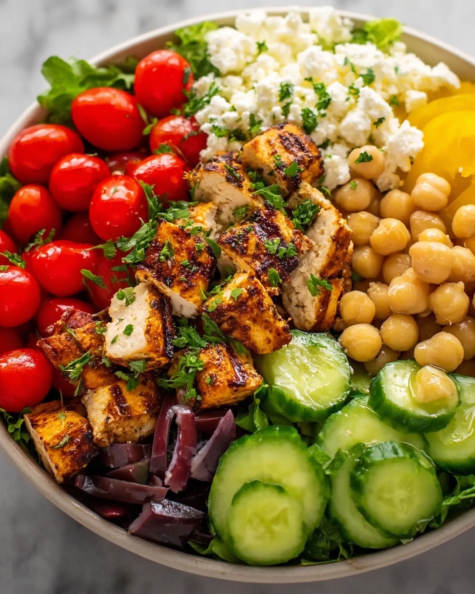 Healthy Protein Salad Bowl Recipe - Recipe Image