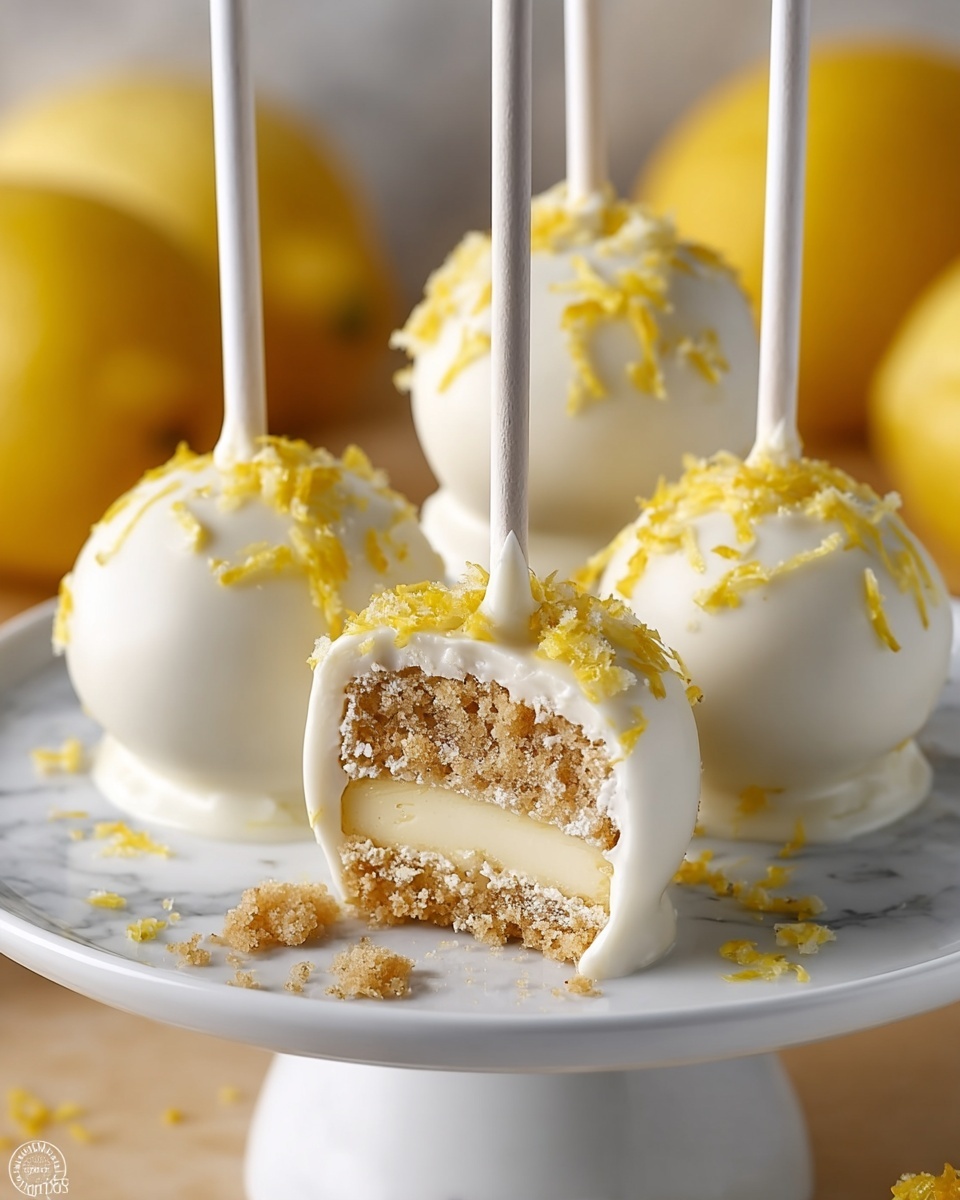 Lemon Meringue Cake Pops Recipe - Recipe Image