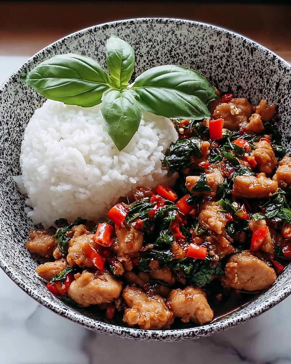 Spicy Thai Basil Chicken (Pad Krapow Gai) Recipe - Recipe Image