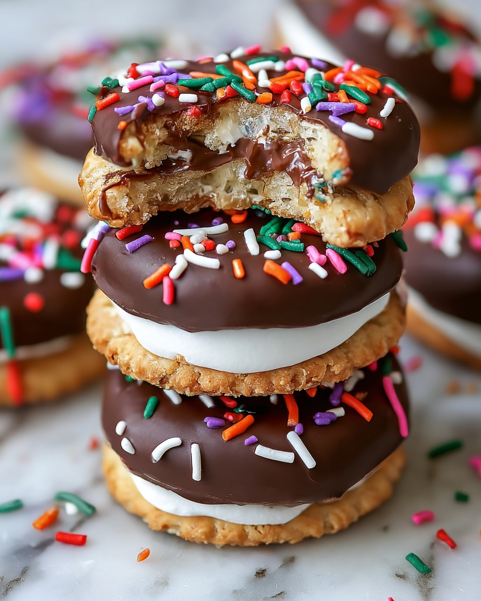 Chocolate Peanut Butter Stacks Recipe - Recipe Image