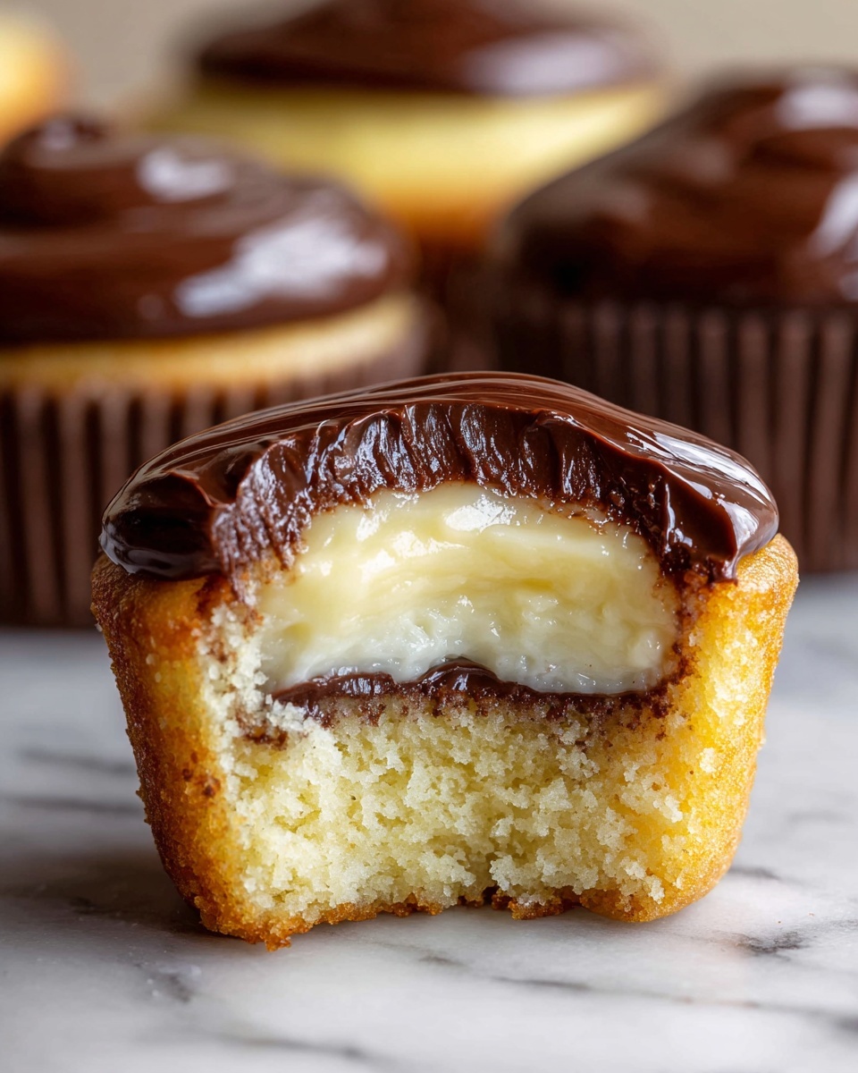 Boston Cream Pie Cupcakes Recipe - Recipe Image