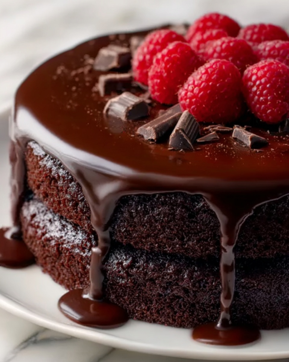 Decadent Chocolate Cake with Rich Ganache Recipe - Recipe Image