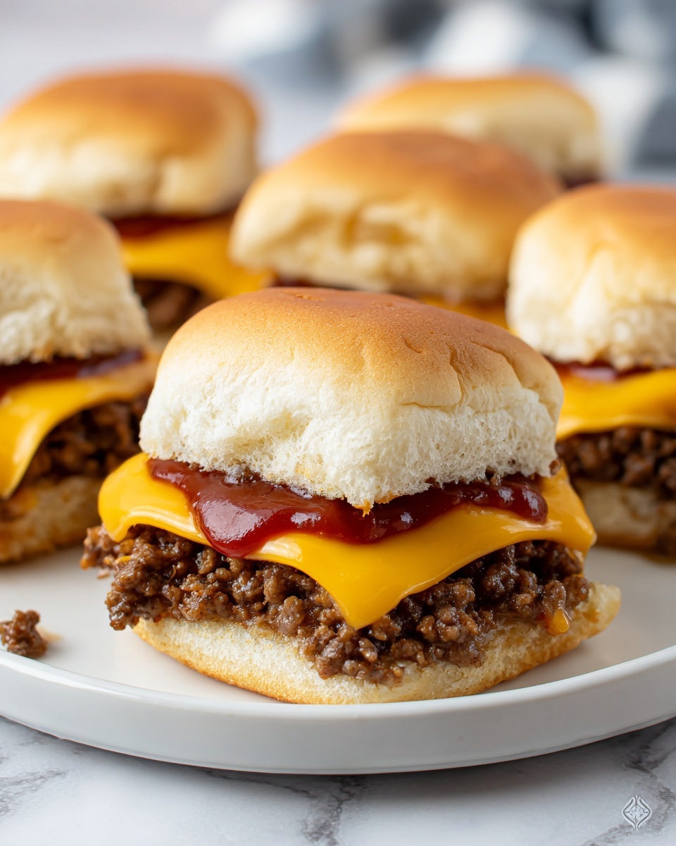Chopped Cheeseburger Sliders Recipe - Recipe Image