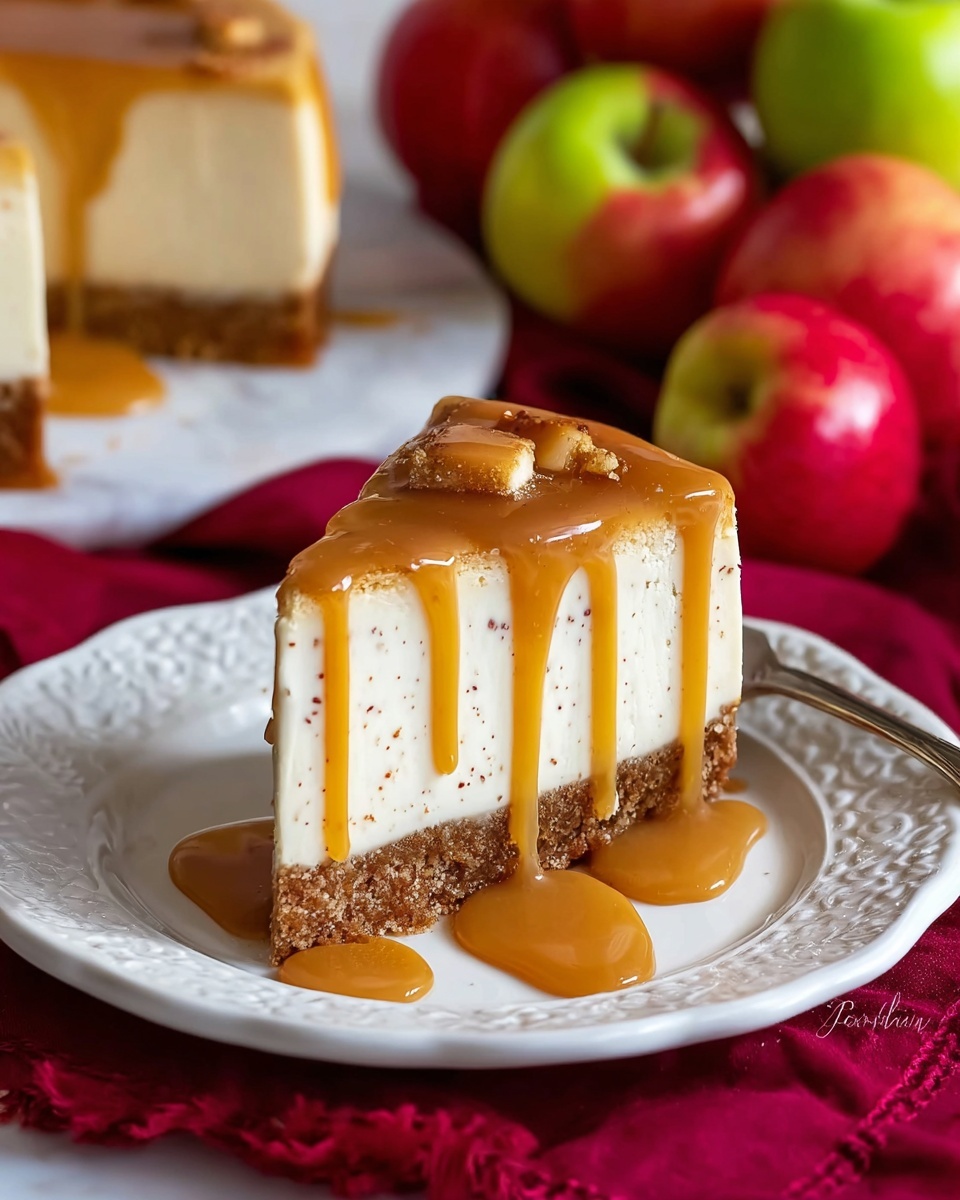 Caramel Apple Cheesecake Recipe - Recipe Image