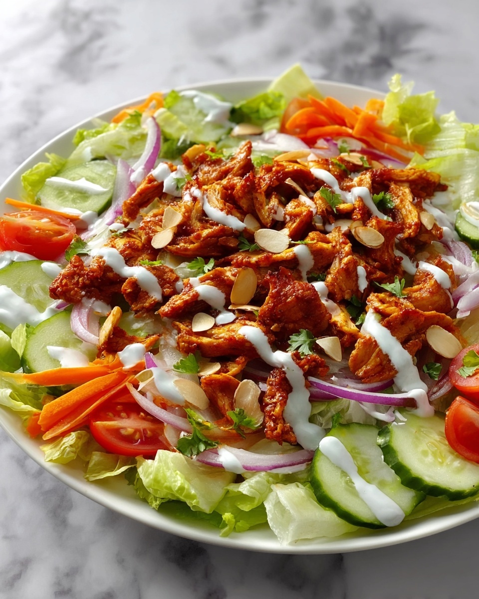 Gyro Salad with Feta, Olives, and Tzatziki Recipe - Recipe Image
