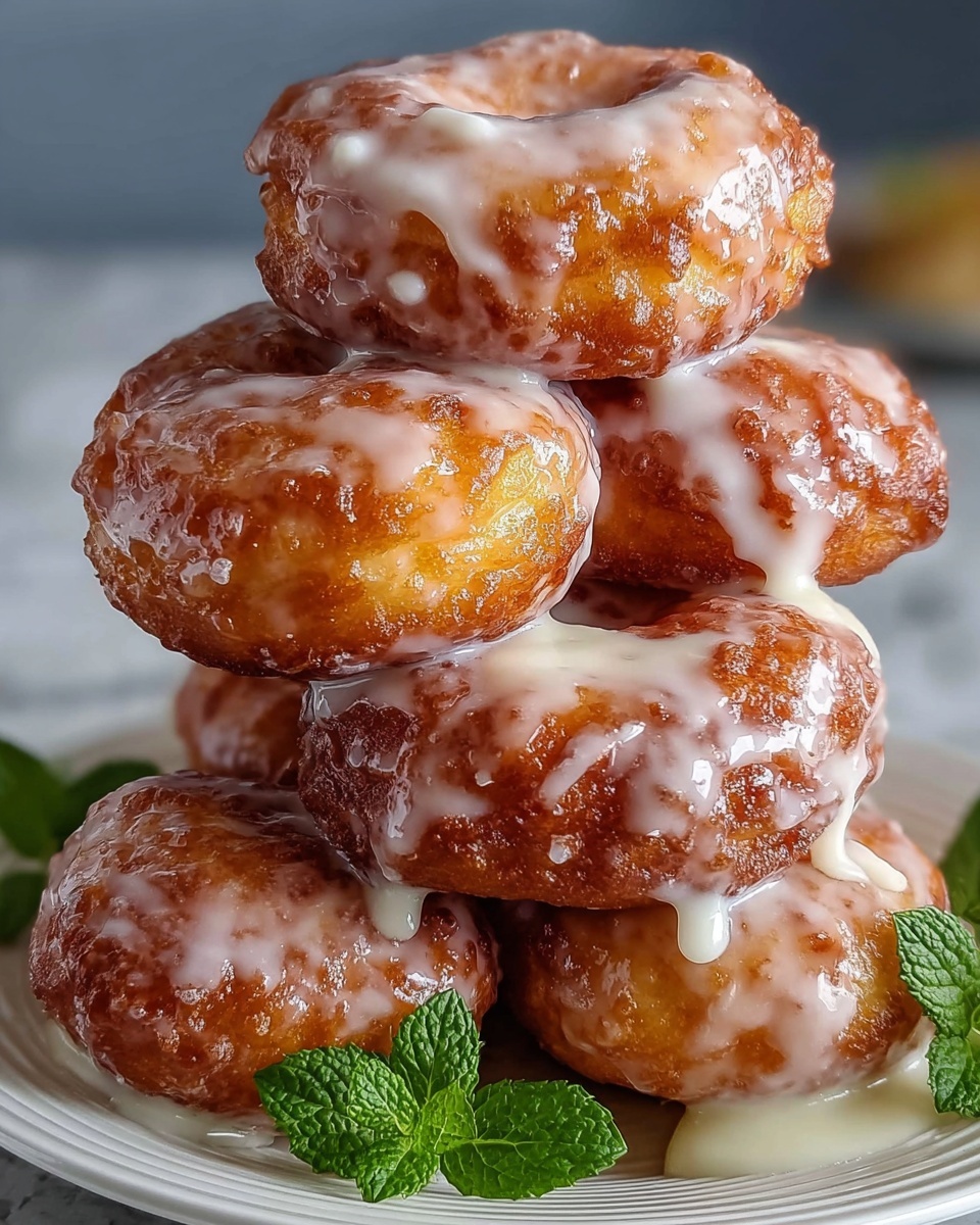 Baked Apple Fritters with Cinnamon and Optional Vanilla Glaze Recipe - Recipe Image