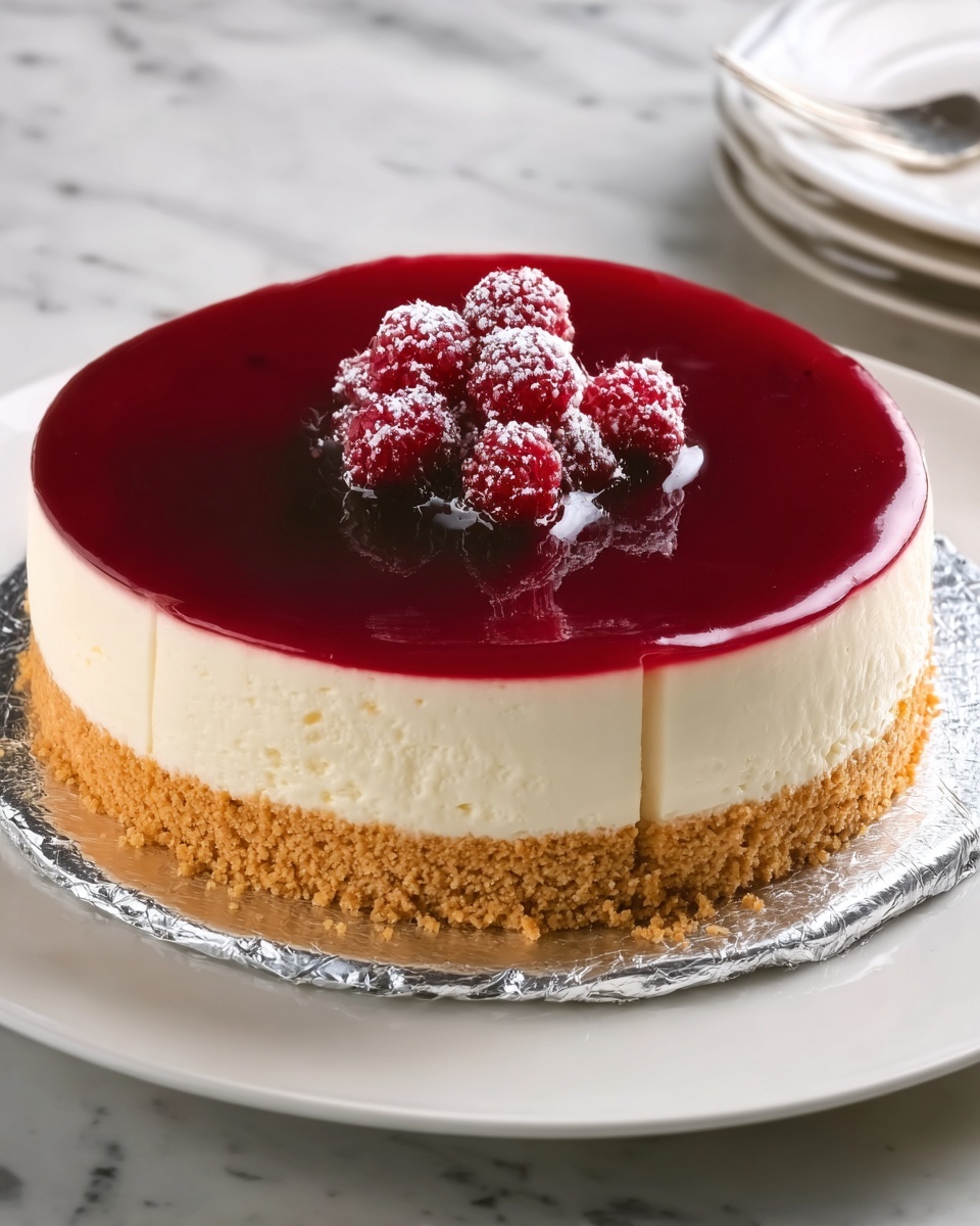 Tall and Creamy New York Cheesecake Recipe - Recipe Image