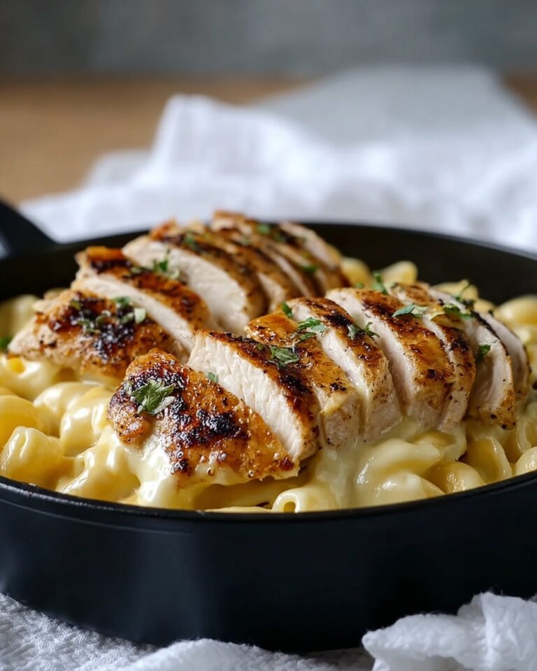 Spicy Honey Pepper Chicken with Creamy Macaroni and Cheese Recipe
