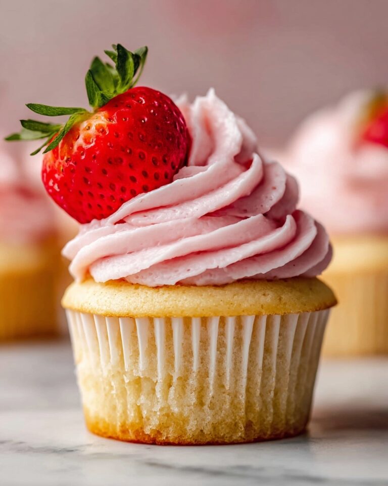 Strawberry Cupcakes with Cream Cheese Frosting Recipe