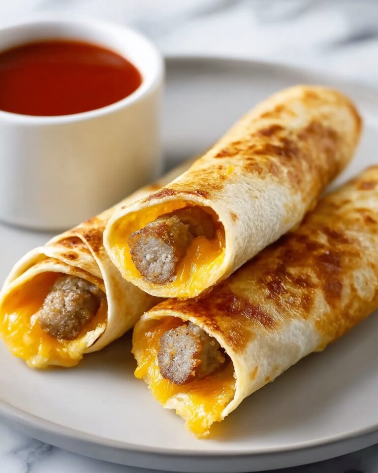 Breakfast Sausage and Egg Taquitos Recipe