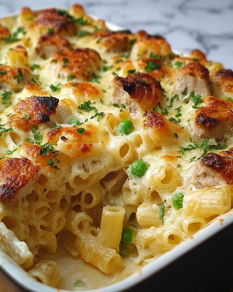 Creamy Chicken Pot Pie Pasta Bake Recipe