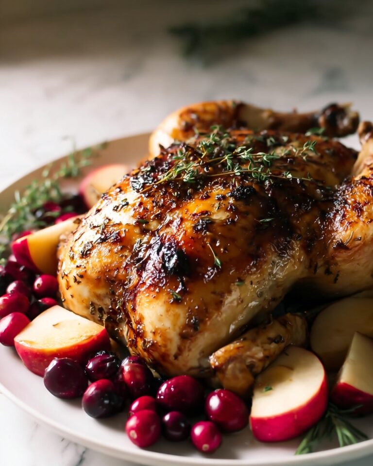 Apple & Cranberry Roasted Chicken Recipe