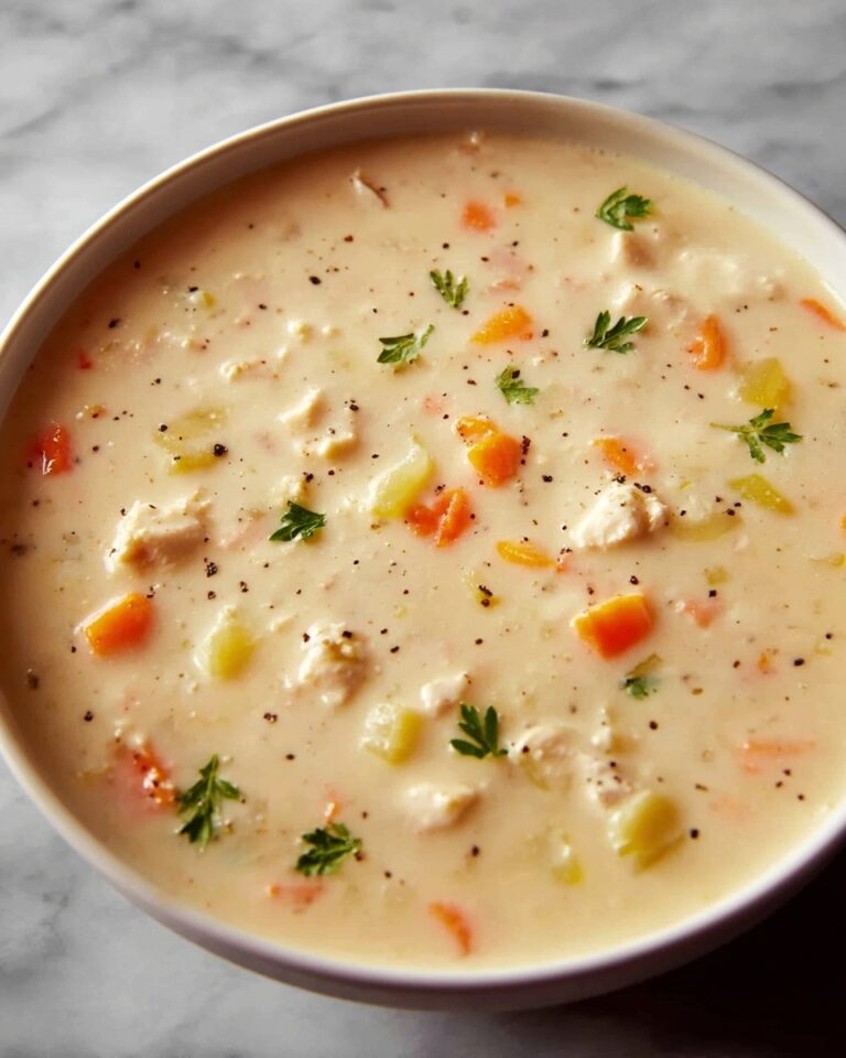 One Pot Creamy Italian Ground Chicken Soup Recipe