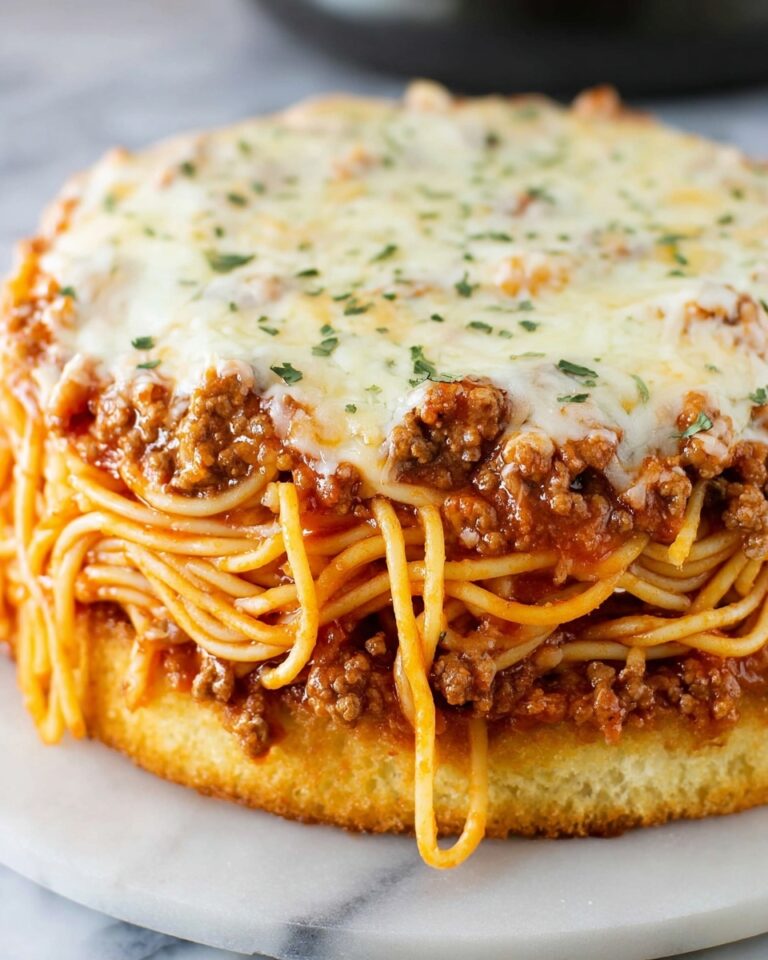 Spaghetti Boats with Garlic Bread Cake Recipe