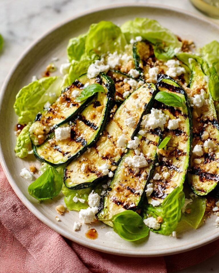 Little Gem, Griddled Courgette & Feta Shake-Up Salad Recipe