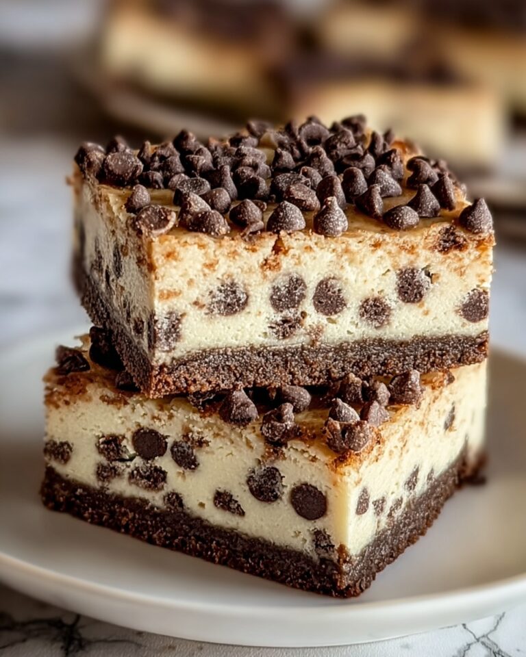 Keto Chocolate Chip Cookie Cheesecake Bars Recipe