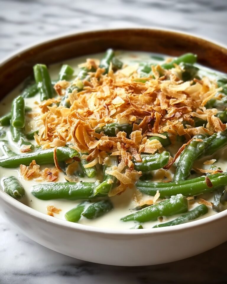 Easy Cream Cheese Green Bean Casserole Recipe