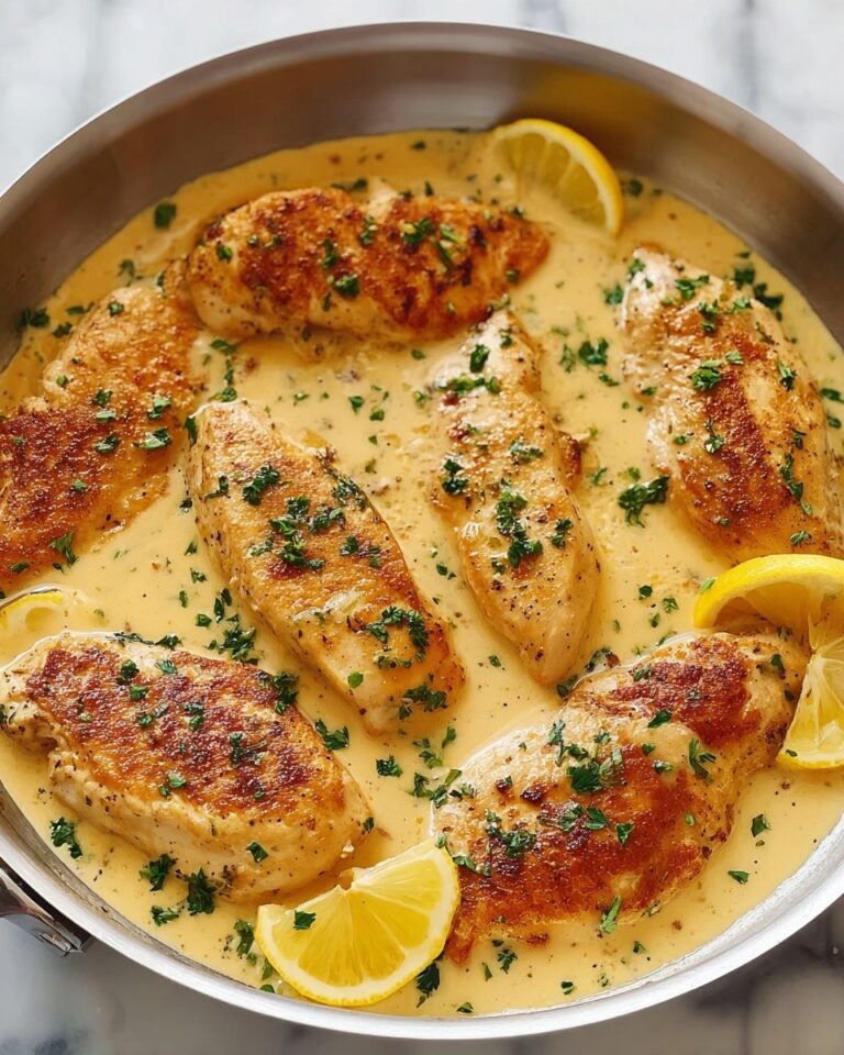 Garlic Parmesan Chicken in White Wine Cream Sauce Recipe