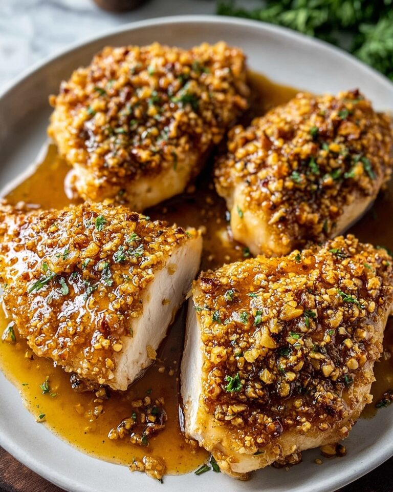 Walnut-Crusted Chicken with Honey Mustard Glaze Recipe