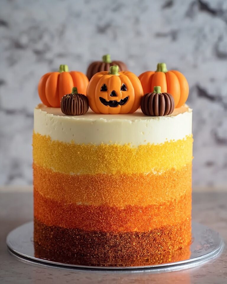 Stenciled Halloween Sprinkle Cake Recipe