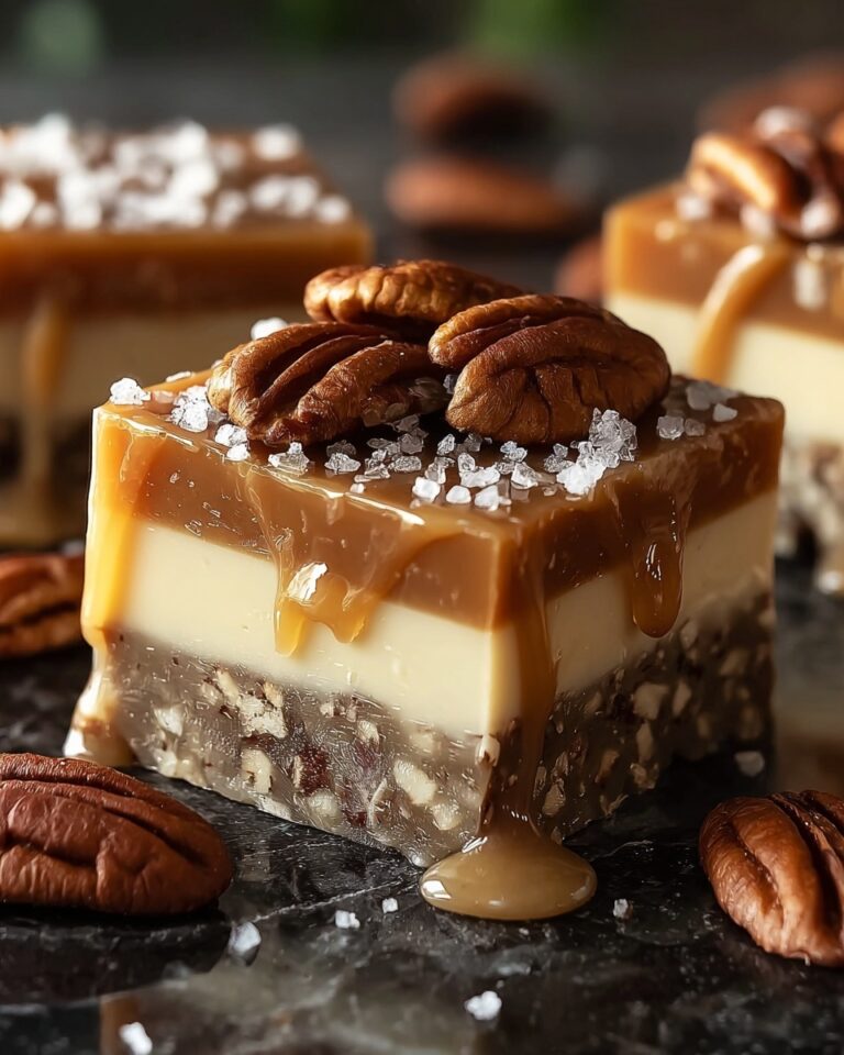 Caramel Pecan Cream Bars Recipe