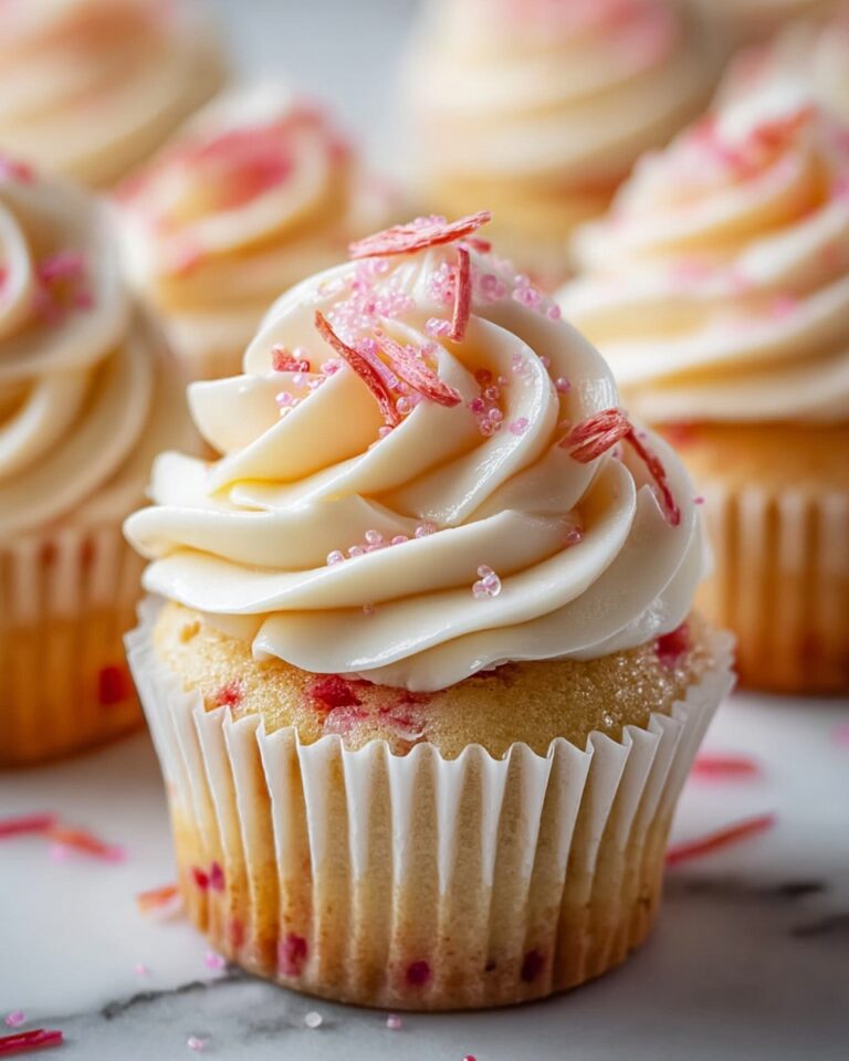 Rhubarb Honey Peach Cream Cheese Cupcakes Recipe