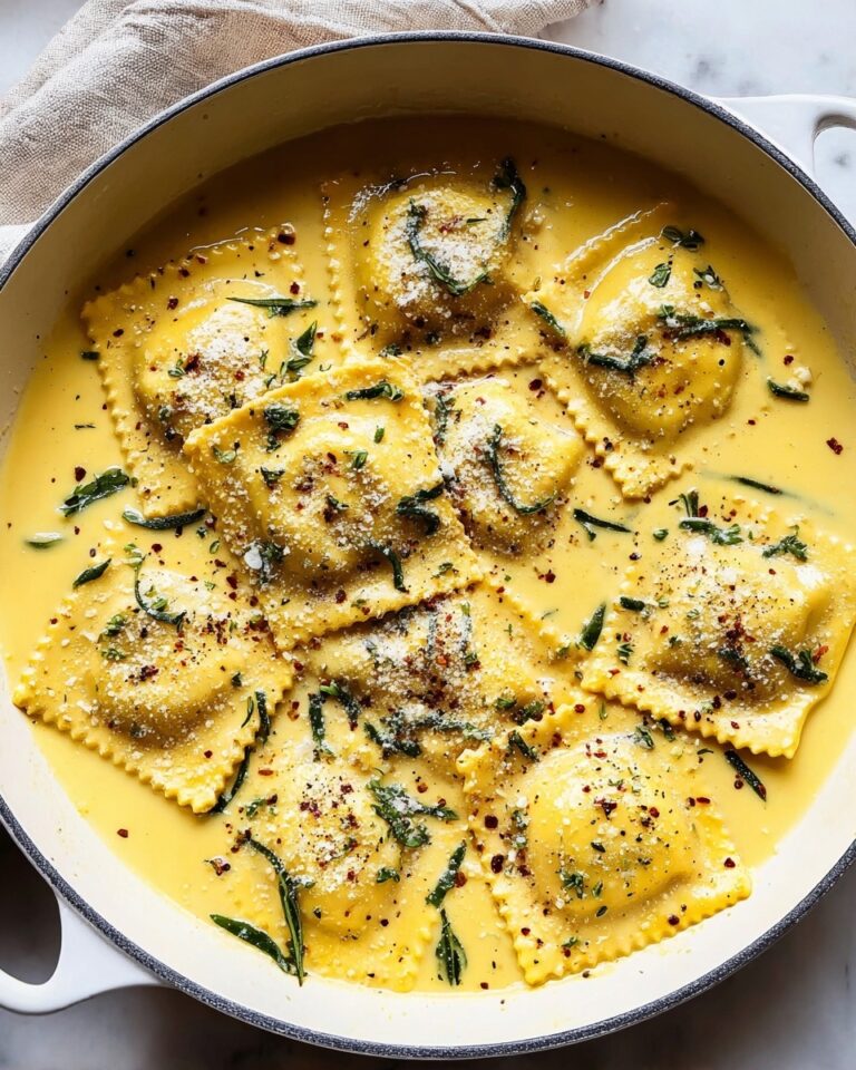 Creamy Lemon Herb Butter Ravioli Recipe