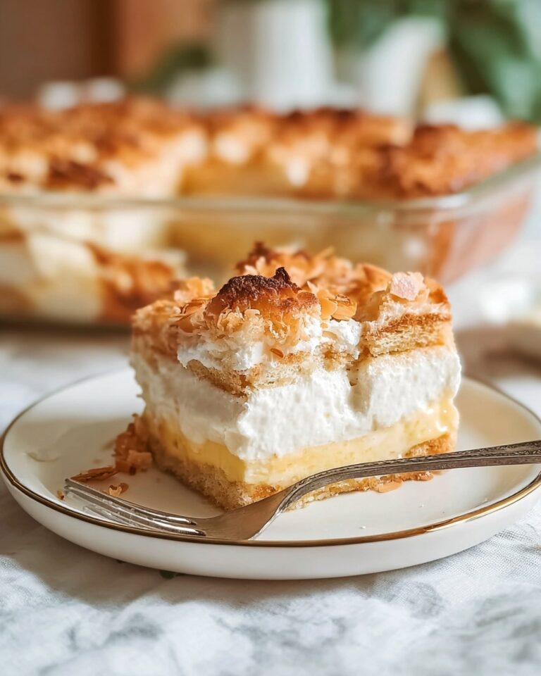 Coconut Cheesecake Bread Pudding Recipe