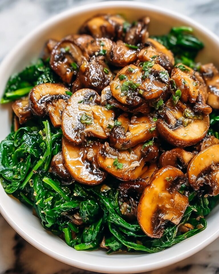 Sautéed Mushrooms with Spinach Recipe