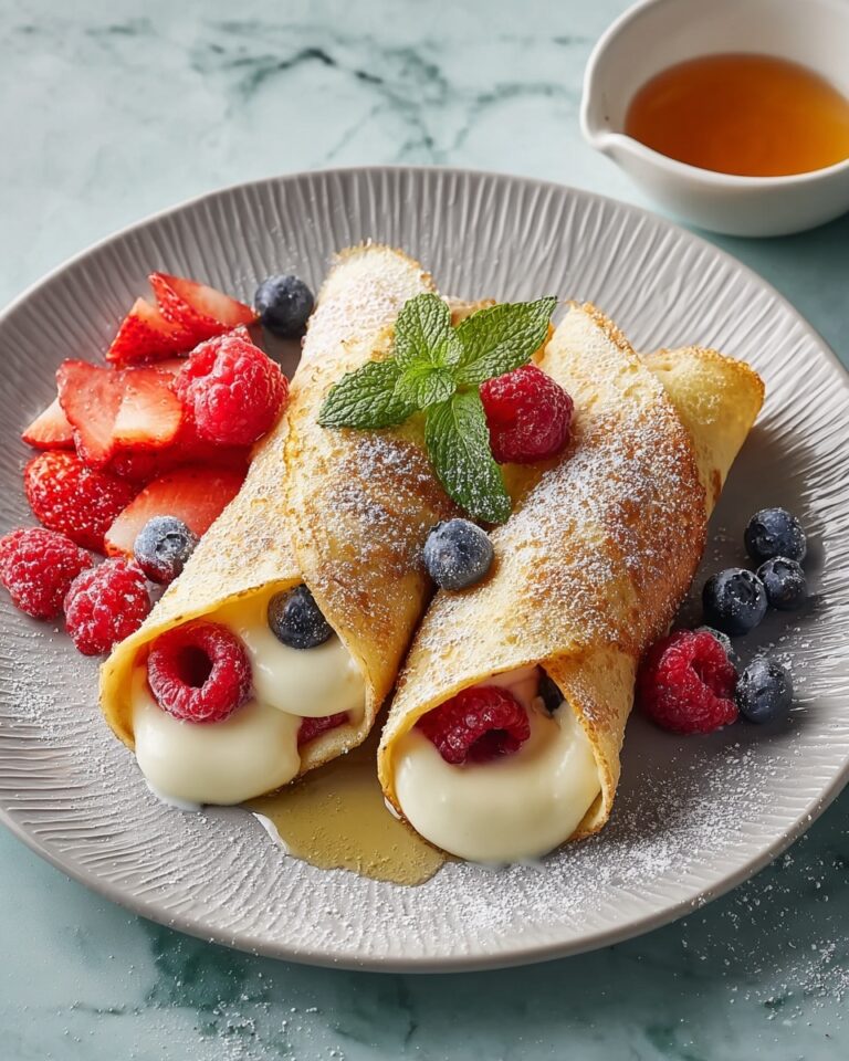 French Toast Roll-Ups with Cream Cheese and Fresh Berries Recipe