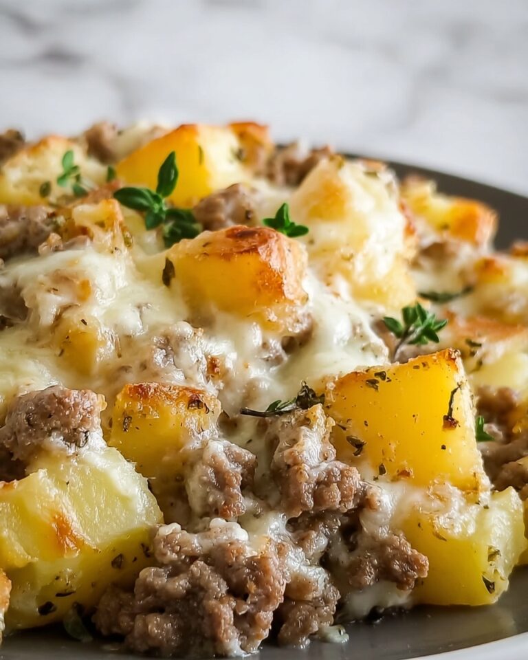 One-Pan Cheesy Meat & Potato Skillet Recipe