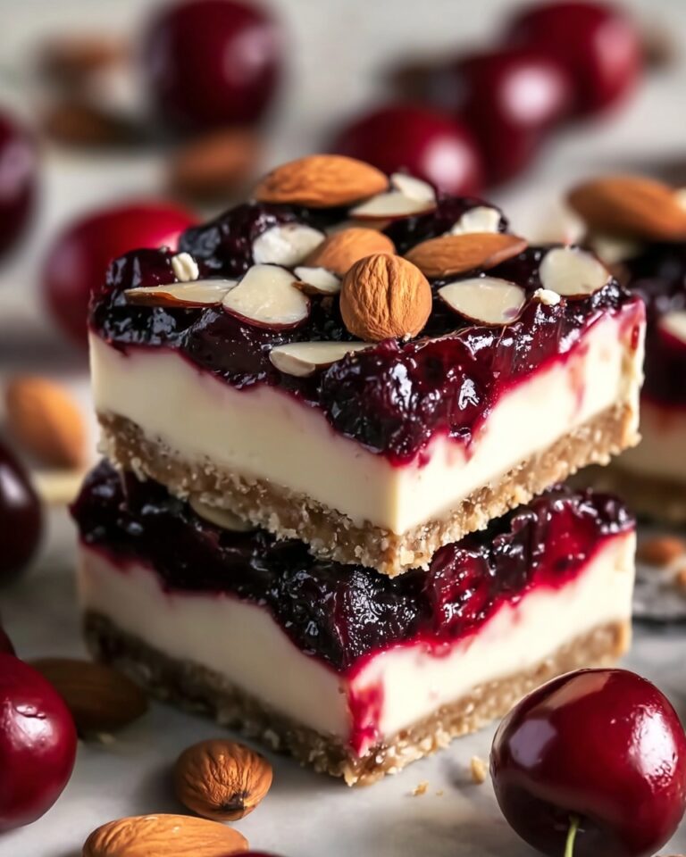 Cherry Almond Cheesecake Bars Recipe