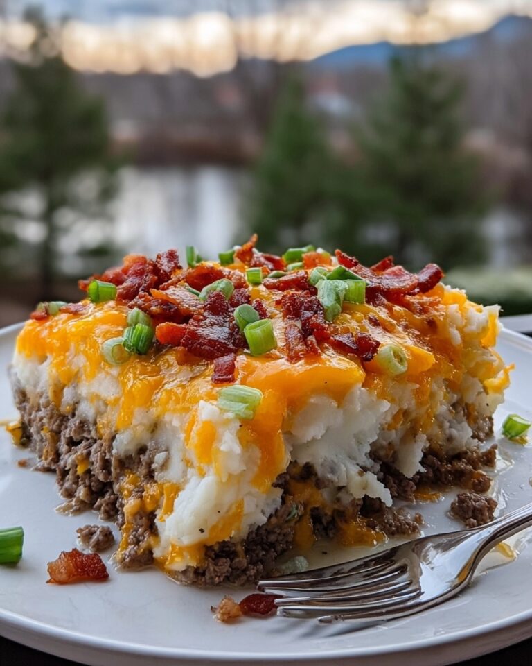 Cheesy Loaded Meatloaf Casserole Recipe