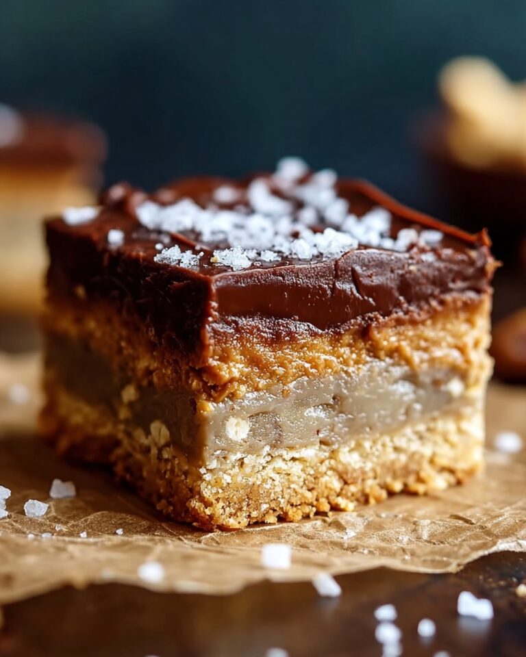 Nutella Stuffed Salted Caramel Blondies Recipe